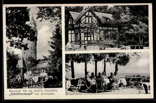 AK Wiesbaden, Gasthaus Schläferskopf