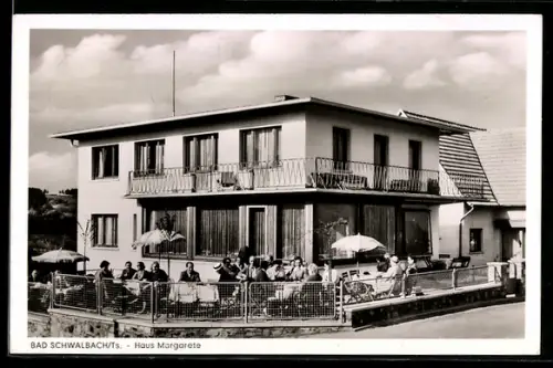 AK Bad Schwalbach /Ts., Café und Pension Haus Margarete