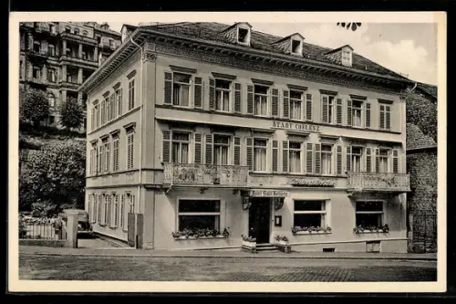 AK Bad Schwalbach im Taunus, Hotel Stadt Koblenz Emil Linke