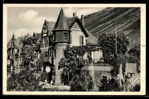 AK Lorch a. Rhein, Burg-Hotel der Gebrüder Altenkirche