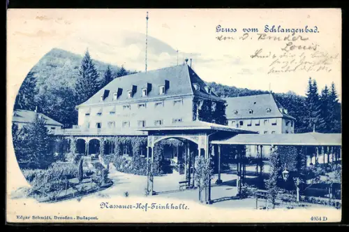 AK Schlangenbad, Nassauer-Hof, Trinkhalle