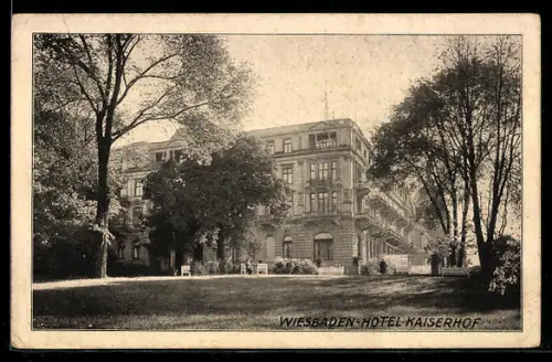 AK Wiesbaden, Hotel Kaiserhof