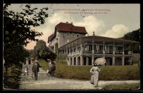 AK Heidelberg, Ansicht vom Gasthaus Kohlhof