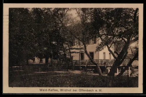 AK Offenbach a. M., Wald-Cafe