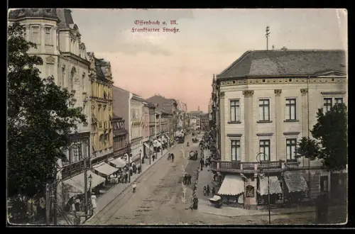 AK Offenbach /Main, Blick auf die Frankfurter Strasse
