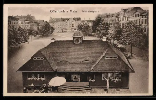 AK Offenbach a. Main, Wilhelmsplatz mit Gasthaus