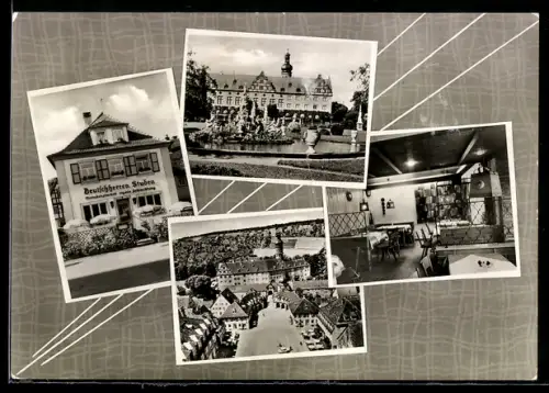 AK Weikersheim, Gasthaus Deutschherren Stuben, Marktplatz 9