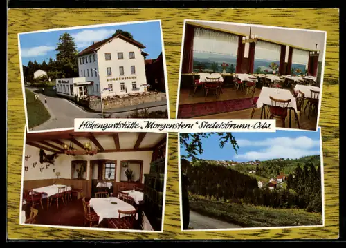AK Siedelsbrunn /Odw., Höhengaststätte Morgenstern, Innenansichten