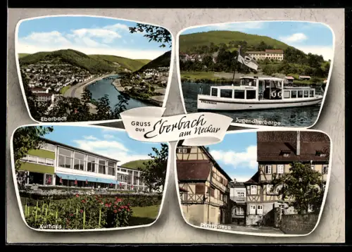 AK Eberbach am Neckar, Kurhaus, Jugendherberge, Strasse Pfarrgasse