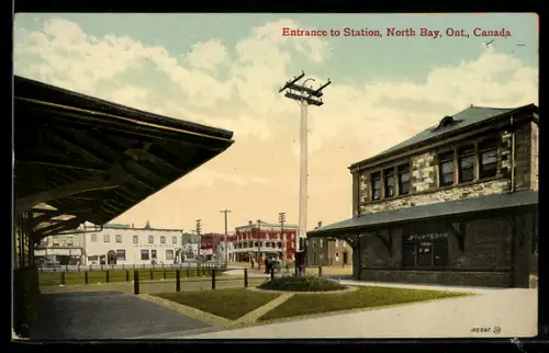 AK North Bay /Ont., Entrance to Station