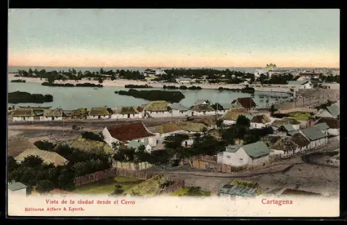 AK Cartagena, Vista de la ciudad desde el Cerro