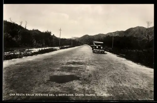 AK Santa Marta, Una recta en la Avenida del Libertador
