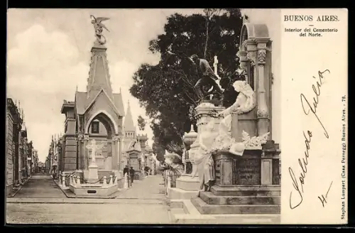 AK Buenos Aires, Interior del Cementerio del Norte