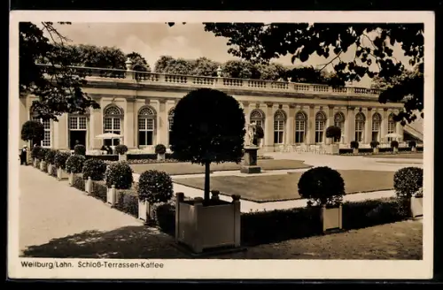 AK Weilburg /Lahn, Schloss-Terrassen-Cafe