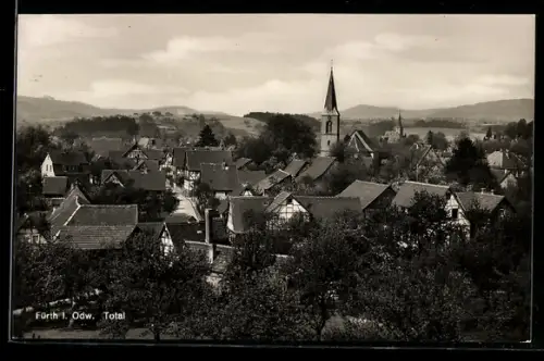 AK Fürth i. Odw., Totalansicht mit Kirche