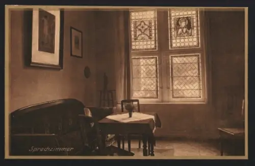 AK Königstein i. Taunus, Ursulinen-Kloster St. Anna, Lyzeum und Haushaltungsschule, Sprechzimmer