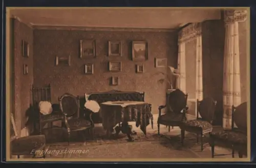 AK Königstein, Ursulinen-Kloster St. Anna, Lyzeum u. Haushaltungsschule, Innenansicht, Empfangszimmer