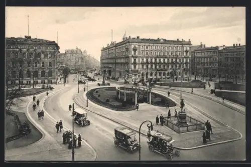 AK Berlin, Wilhelmplatz mit Denkmal