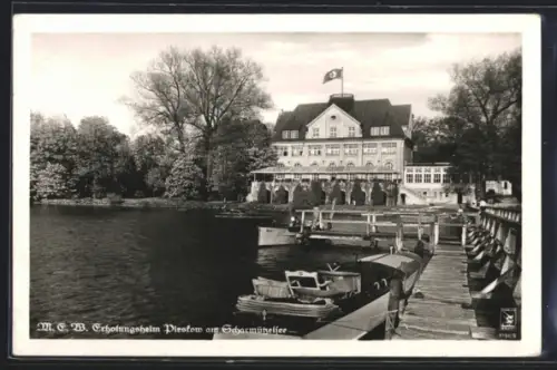 AK Bad Saarow, Blick auf das Hotel Kurhaus Schoss Pieskow