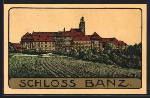 Steindruck-AK Banz, Schloss Banz