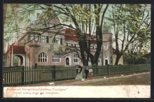 AK Berlin-Dahlem, Restaurant Königliches Forsthaus Paulsborn