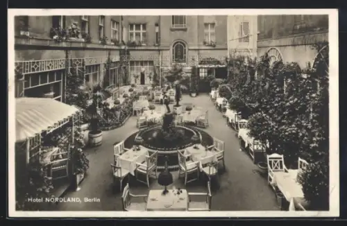 AK Berlin, Blick auf das Hotel Nordland in der Invalidenstrasse 115