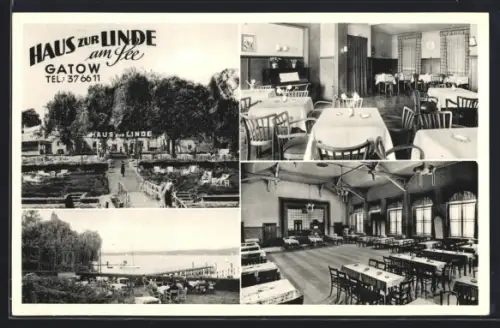 AK Berlin-Gatow, Haus zur Linde am See, Inh. E. Weimann