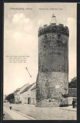 AK Müncheberg, Turm am Küstriner Tor