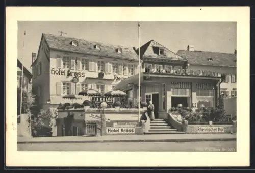AK Rüdesheim a. Rh., Ansicht vom Hotel Krass