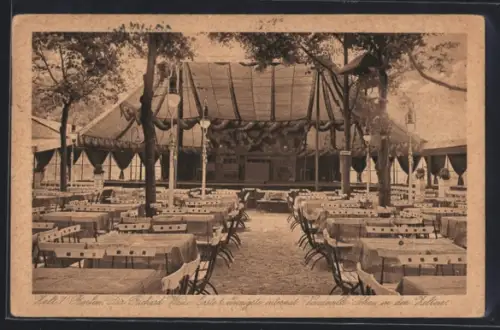 AK Berlin-Tiergarten, Gasthaus Zelt 1, Garten