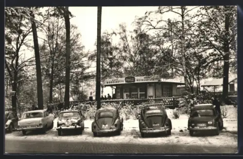 AK Berlin-Zehlendorf, Cafe Rodelhütte, Onkel-Tom-Strasse 37