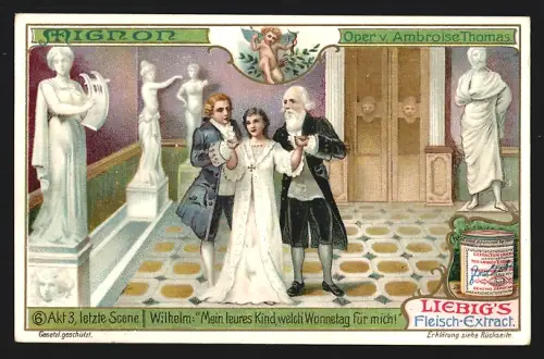 Sammelbild Liebig, Mignon, Oper von Ambroise Thomas, Akt 3, letzte Scene