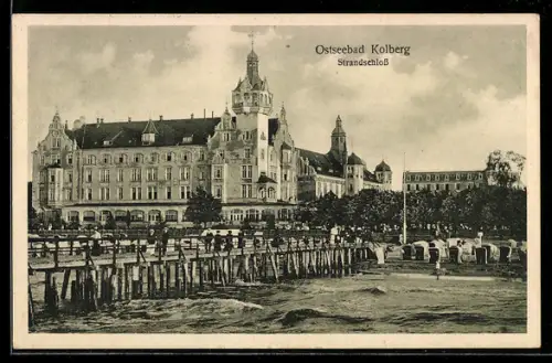 AK Kolberg, Gesamtansicht vom Strandschloss