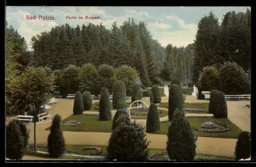 AK Bad-Polzin, Partie im Kurpark