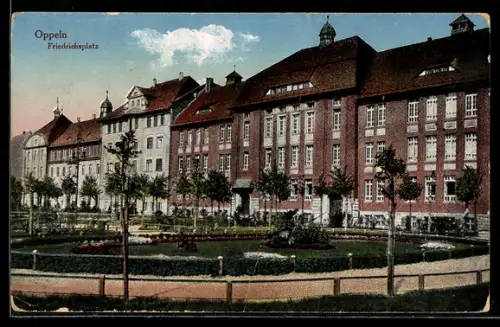 AK Oppeln, Garten am Friedrichsplatz