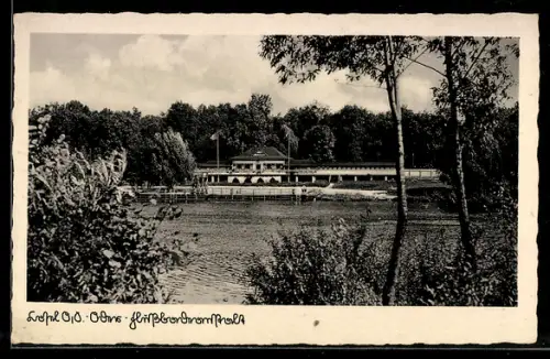 AK Cosel /O.S., Oder-Flussbadeanstalt