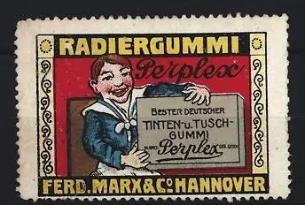 Reklamemarke Hannover, Ferd. Marx & Co., Perplex Radiergummi