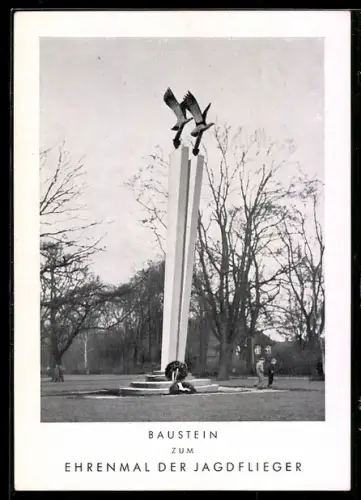 AK Geisenheim /Rh., Ansicht vom Ehrenmal der Jagdflieger