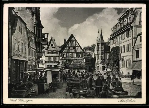 AK Bad Kissingen, Ansicht vom Marktplatz