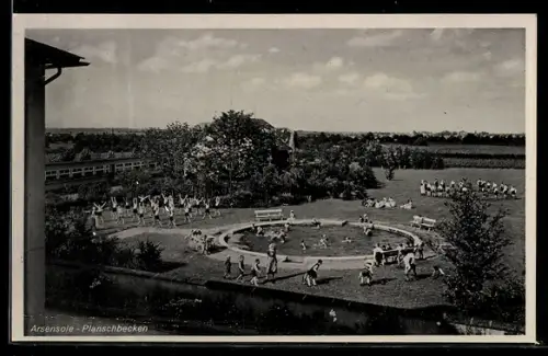 AK Bad Dürkheim /Westmark, Pfälzische Kinderheilstätte, Heilstättenstr. 4, Planschbecken