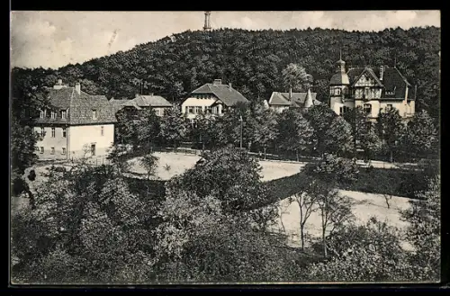 AK Bad Freienwalde a. O., Wilhelmstrasse mit Wohnhäusern