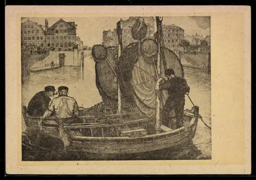 AK Hamburg, Elbfischer, Schaartorbrücke