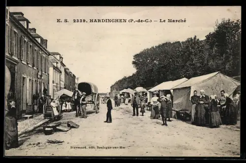 AK Hardinghen /P.-de-C., Le Marché