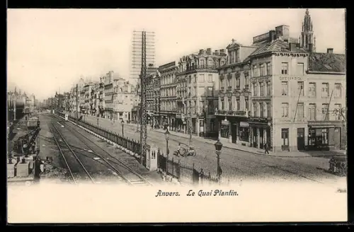 AK Anvers, Le Quai Plantin