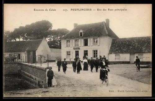 AK Peuplingues, Une des Rues principales