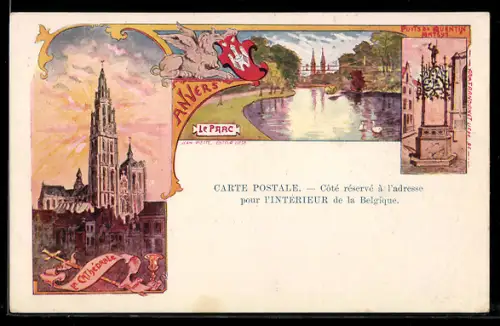 Lithographie Anvers, Le Parc