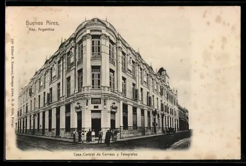 AK Buenos Aires, Casa Central de Correos y Telegrafos