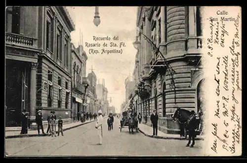 AK Rosario de Sta. Fé., Calle San Martin