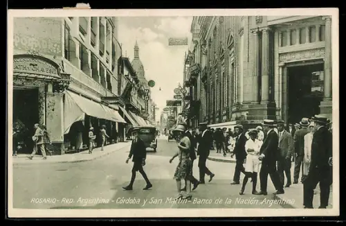 AK Rosario, Córdoba y San Martín, Banco de la Nación Argentina