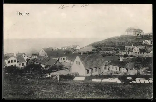AK Eisvilde, Dorfansicht an der Küste